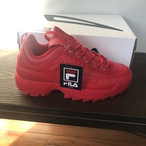 Men’s Fila Disruptor II Red Size 10.5 New In Box